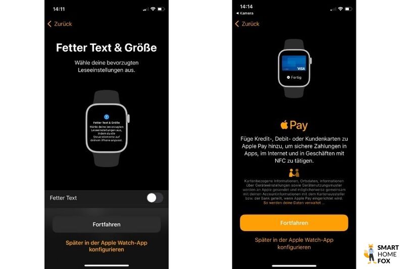 Man sieht die Watch App auf dem iPhone.